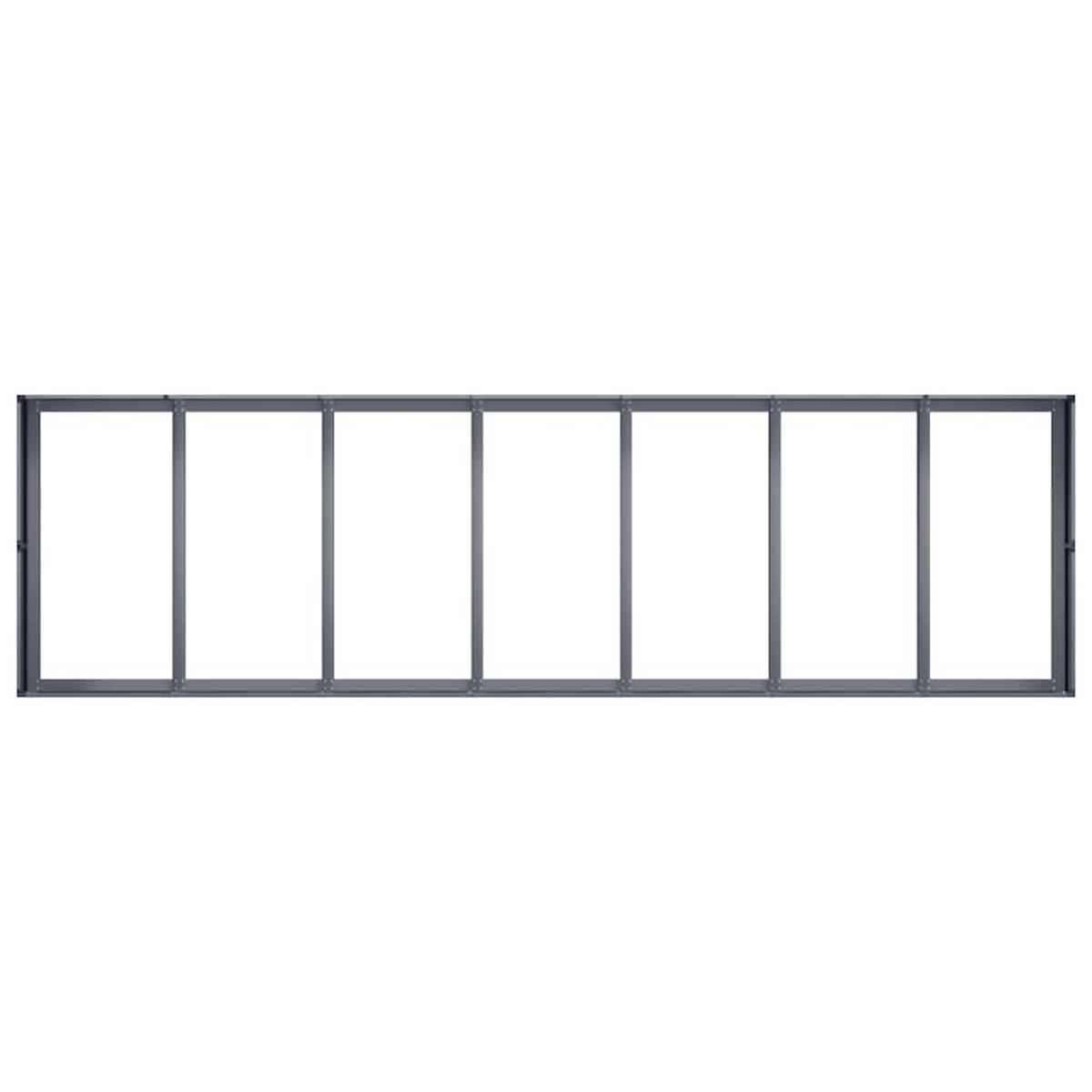 PFLANZGEFÄSS Anthrazit 280/80/40 Cm Stahl - Anthrazit, Metall (280/40/80cm) - vidaXL