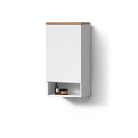 BADSCHRANK Tanaro Weiß 40 x 77.5 cm mit 4 Fächer - Weiß, Holzwerkstoff (40/77.5/27cm) - Livinity®