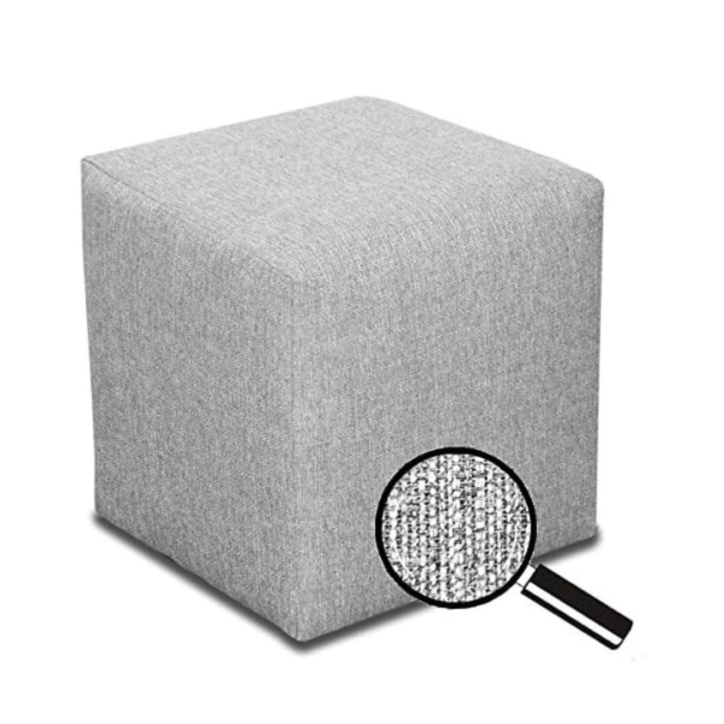 SITZWÜRFEL / Siège Pouf - Argent, 40X40X40 Cm, Assise Rembourrée, Confortable Pour Salon, Chambre Ou Bureau - Grau, Textil (41/41/40cm) - Best For Home