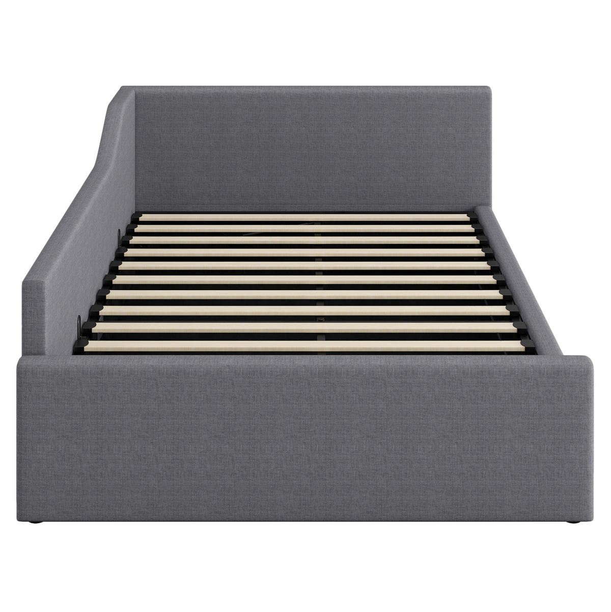 TAPECIRANI dnevni krevet 140/200 cm sivi od MDF-a i šperploče s prostorom za odlaganje - siva, drvni materijal (140/200cm) - OKWISH