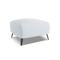 POUF Chenille Stoff Blau - Blau/Schwarz, Textil/Metall (65/44/65cm) - LaMiaSofa