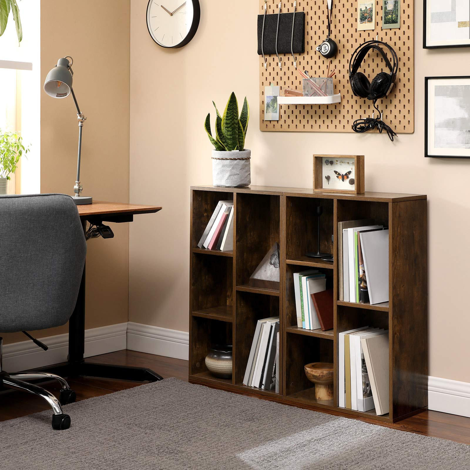 BÜCHERREGAL - Braun, Holzwerkstoff (24/80/50cm) - Hansiro