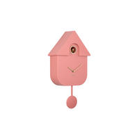 WANDUHR Modern Cuckoo Oro Rosa 8.5/21.5/41 cm - Pink, Kunststoff (21.5/41/8.5cm) - Karlsson