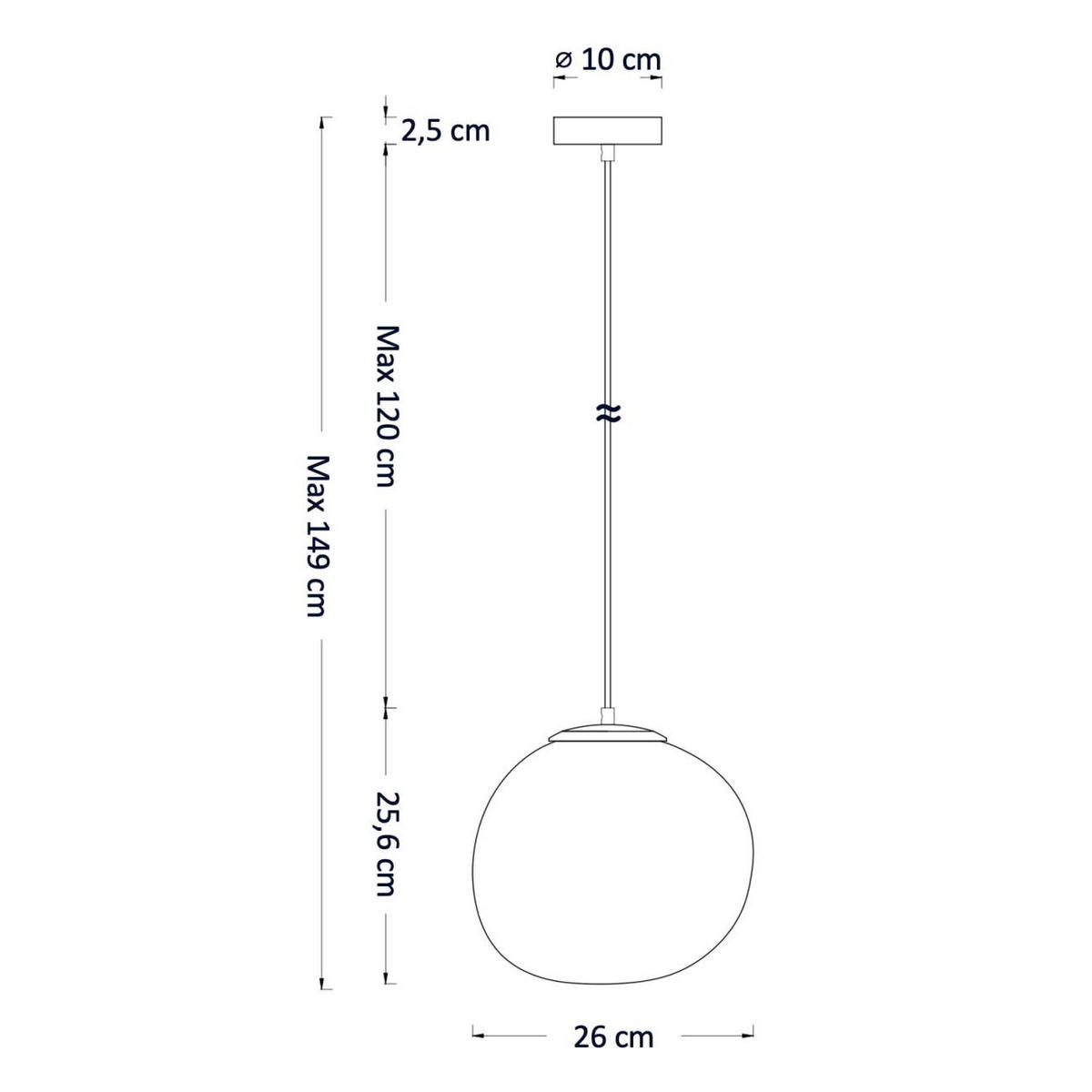HÄNGELEUCHTE Isotta, Rauchgrau, 26cm - Grau, Glas (26/26/26cm) - KOSILUM