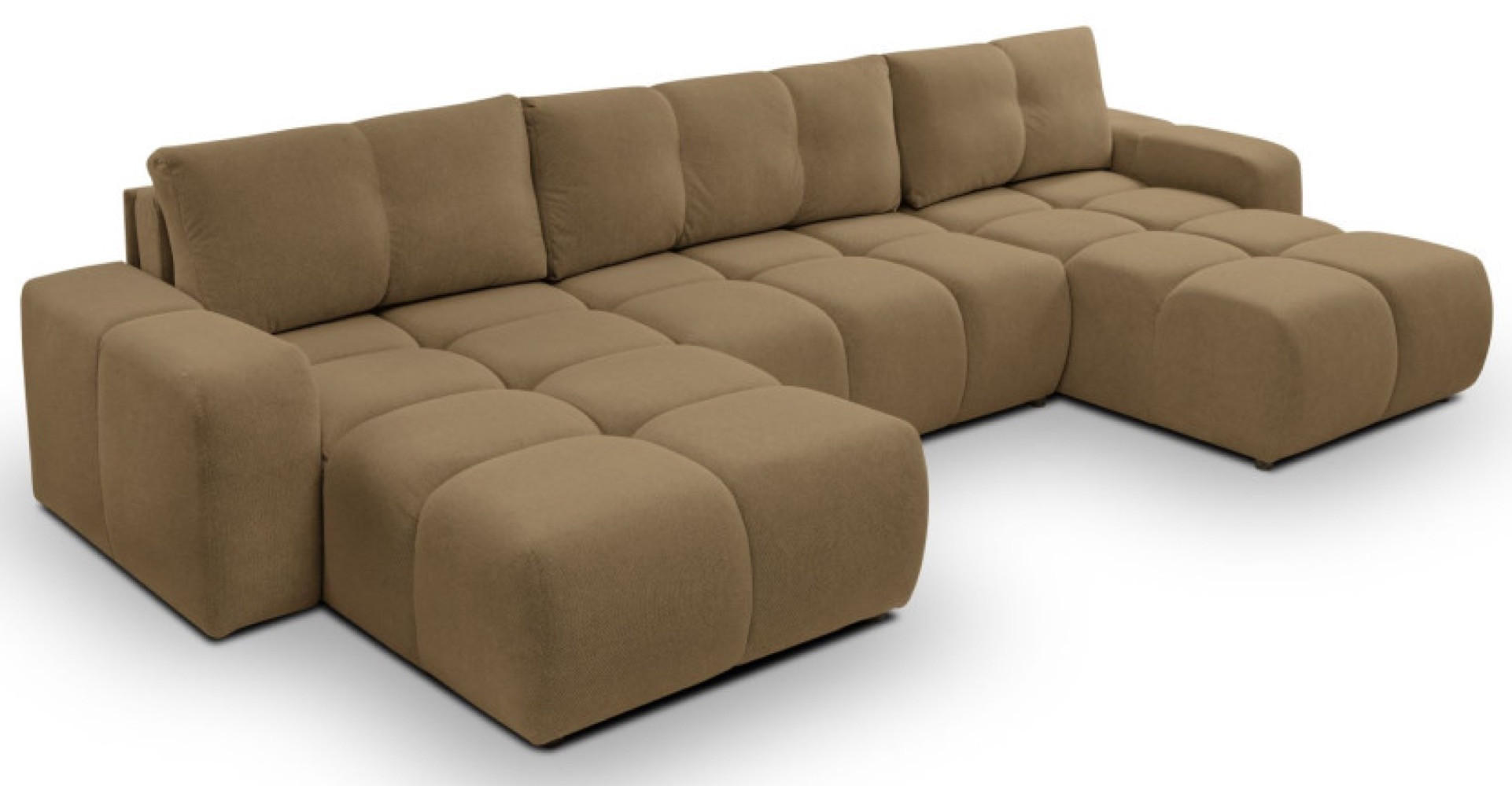 ECKSOFA Braun Curio 20 Mit Schlaffunktion - Braun, Textil (359/177cm) - Sepro Meble