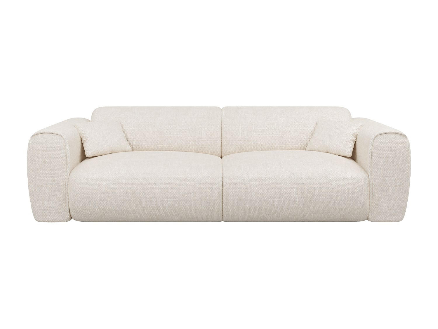 SCHLAFSOFA - 4 Personen - stoff - beige Pognia - Beige, Kunststoff/Textil (236/73/100cm) - Vente-Unique