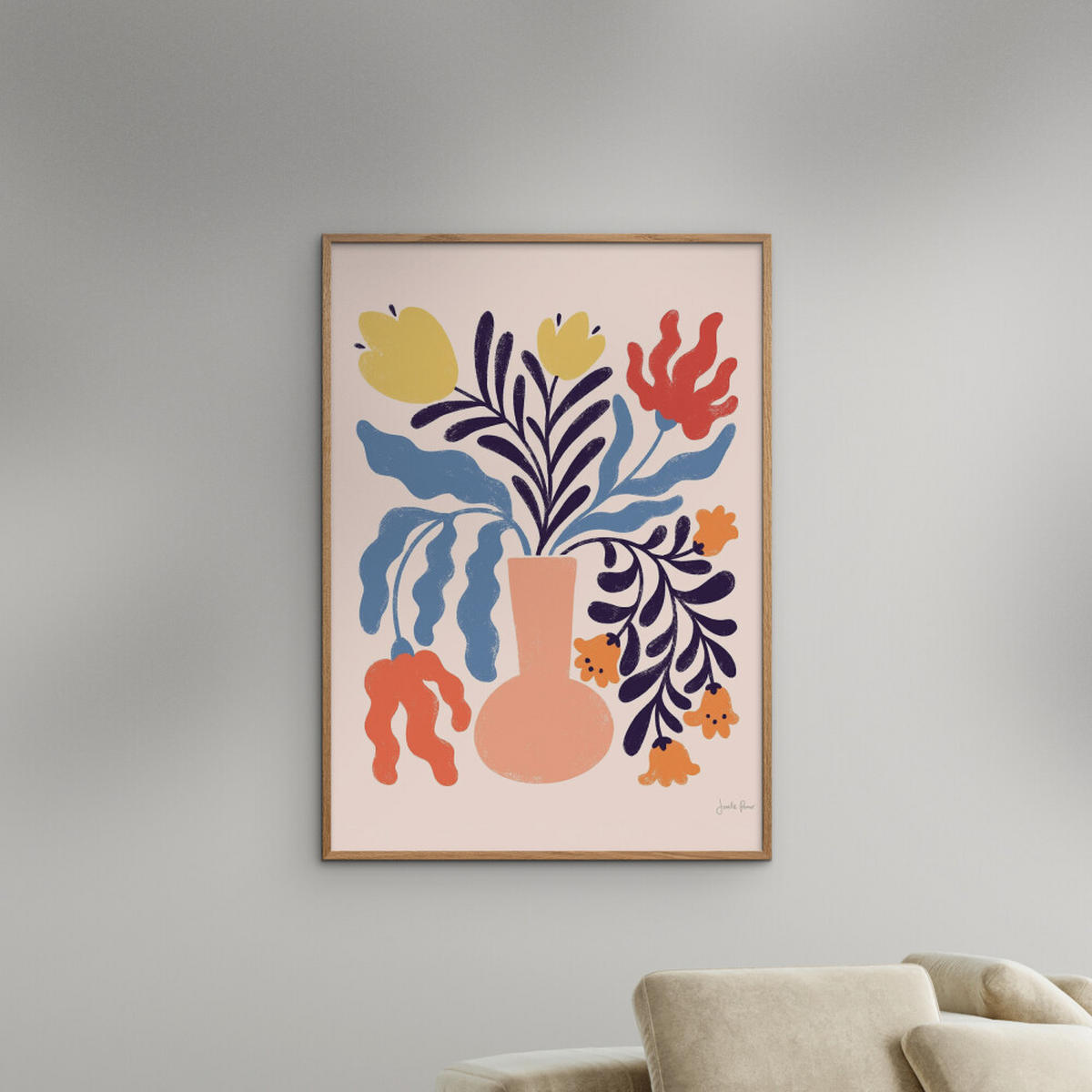 POSTER Wild Apple - Floral No. 1 - Multicolor, Papier (70/100/0.1cm) - Poster&Frame