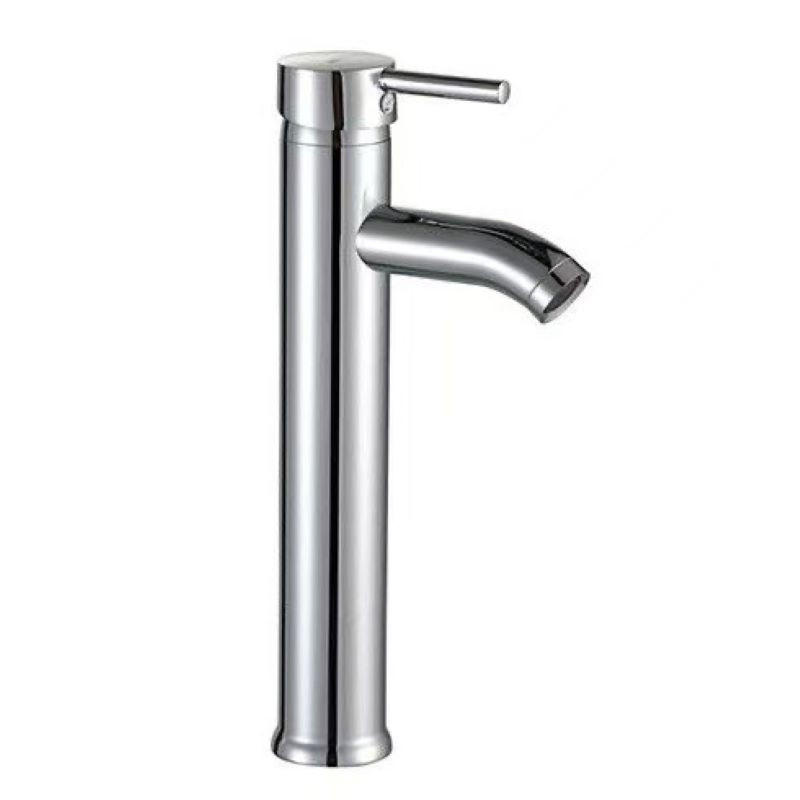 WASCHTISCHARMATUR, 30 x 10 cm, silber - Silberfarben, Metall (33/8/17cm) - Vallsero