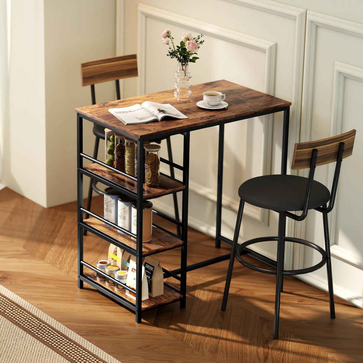 BARTISCH Rustikales Braun 1 Stück - Braun, Kunststoff (90/50/90.5cm) - GiPP
