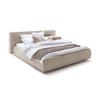 POLSTERBETT CARLO Taupe Massivholz - Taupe, Textil (140/200cm) - KAWOLA