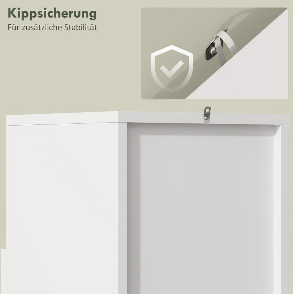 BADSCHRANK mit offenem Fach 30 x 30 x 71,5 cm Weiß - Weiß, Holzwerkstoff (30/71.5/30cm) - Beauniv