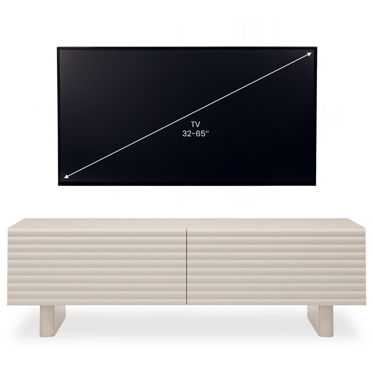 LOWBOARD TURKU Kaschmir - Kaschmir, Holzwerkstoff (150/46/37cm) - IDIMEX