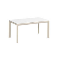 ESSTISCH FADO - Kaschmir/Weiß, Holzwerkstoff (90/160/76cm) - Meblini