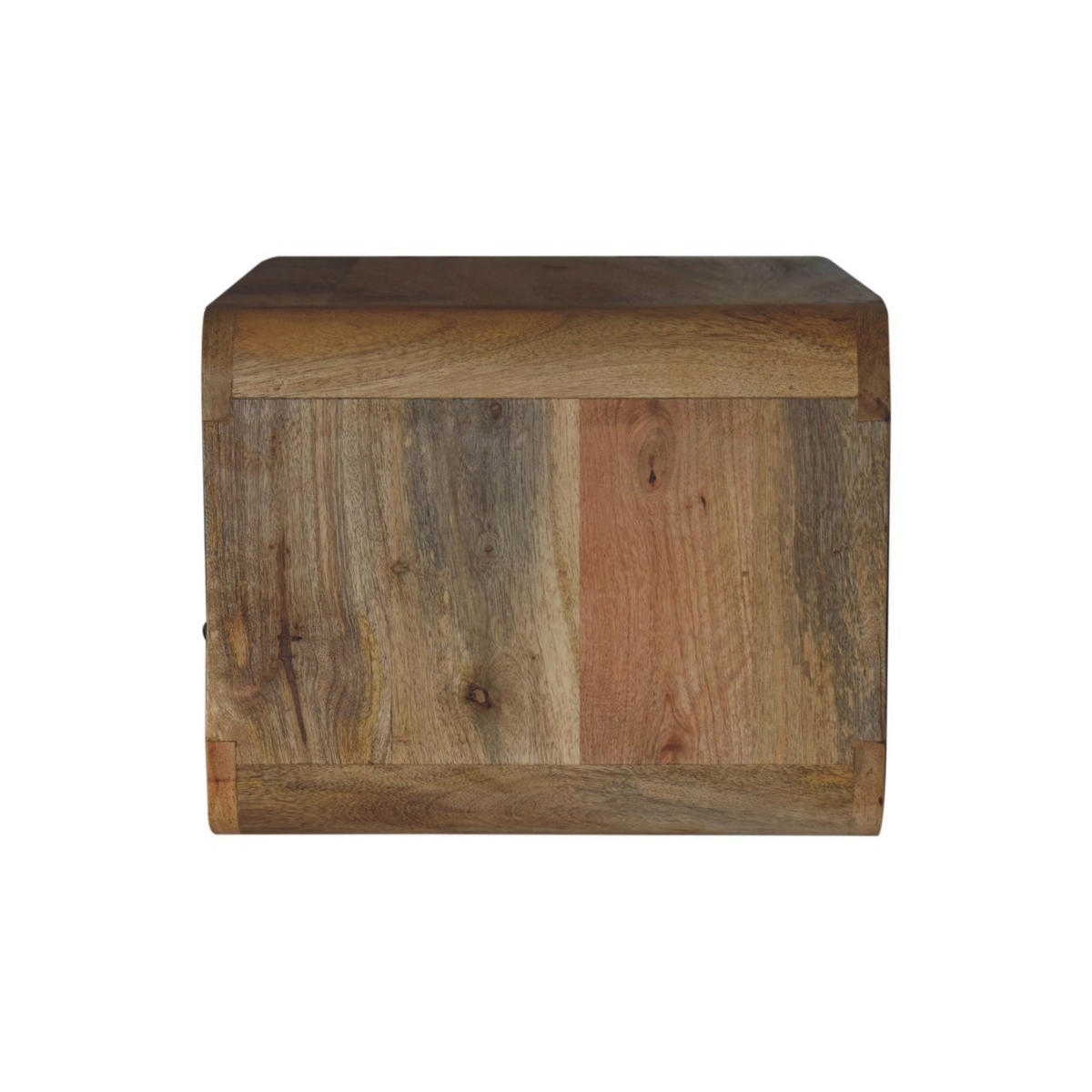 NACHTTISCH Levitate, Wandmontiert, 1 Schublade, 1 Offener Lagerraum, Beige - Beige/Messingfarben, Holz/Metall (45/25/32cm) - Artisan Furniture