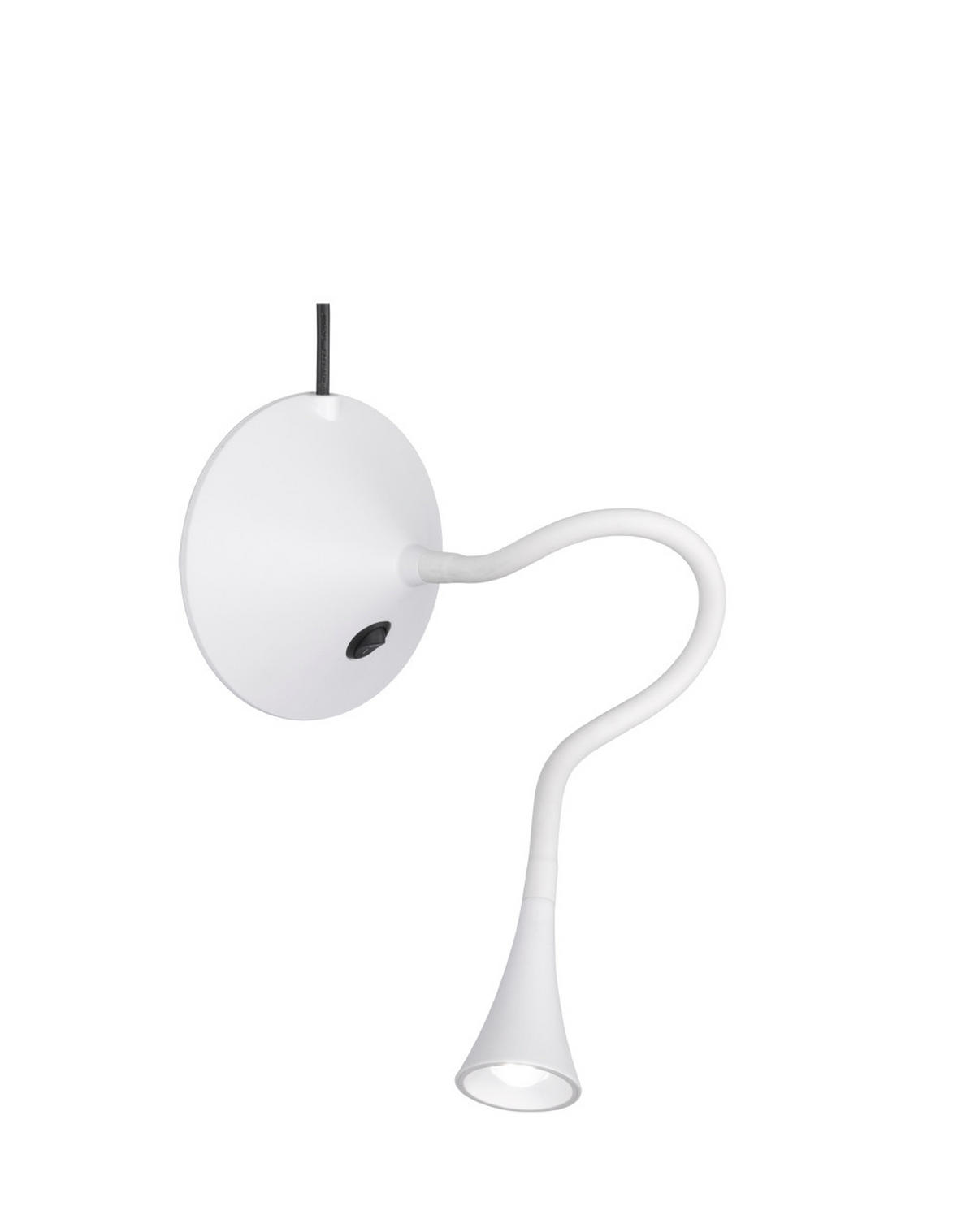 TISCHLAMPE VIPER - Weiß - 0/0/31.8 cm - Weiß, Kunststoff (13.5/13.5/31.8cm) - Trio Leuchten