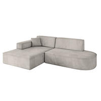 ECKSOFA Ottomane Links IREA-L1-v4 - 234x171x79 cm Hellbraun - Hellbraun, Holzwerkstoff/Textil (234/171cm) - ALTDECOR