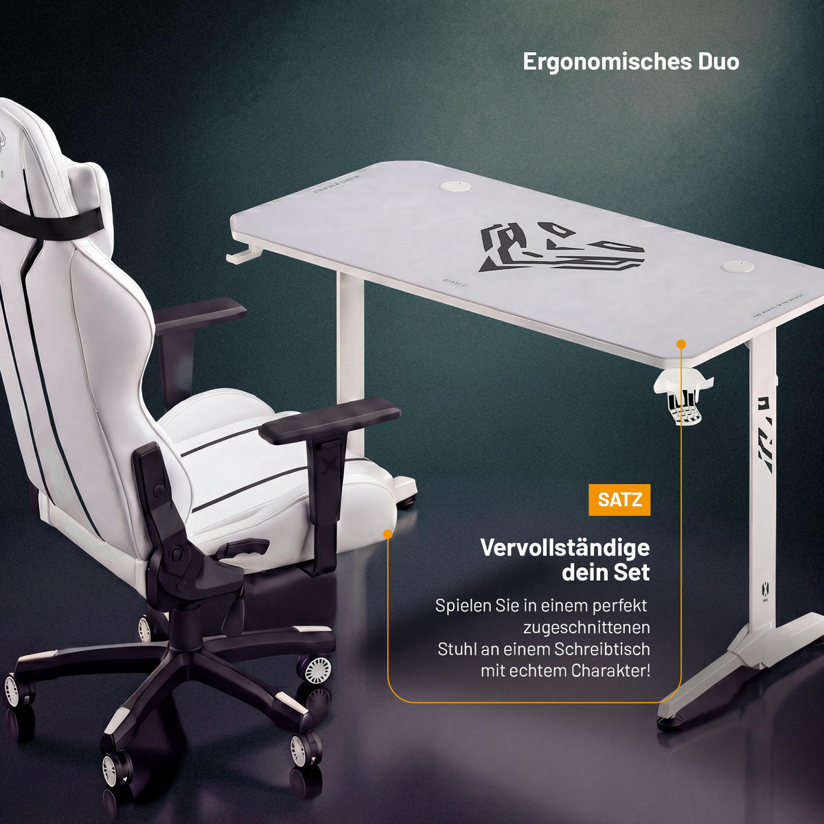 SCHREIBTISCH X-Mate - Weiß, Holzwerkstoff (60/140/75cm)