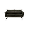 SOFA Layla 2,5-Sitzer-Velluto 20 - Schwarz, Holz/Textil (197/95/98cm)