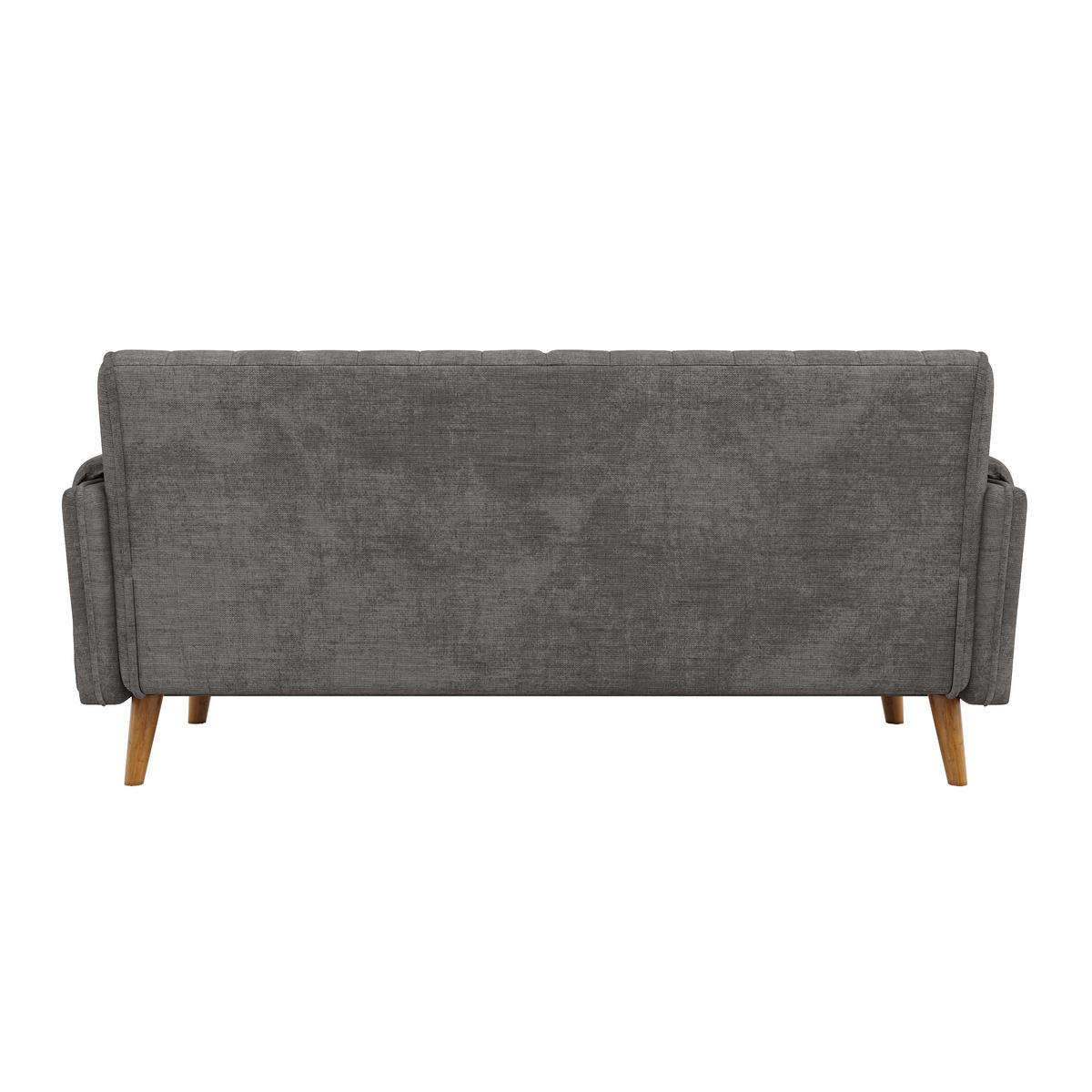 2-SITZER-SOFA Chenille mit Massivholzbeinen, DE-42464, Hellgrau - Hellgrau, Holzwerkstoff (161.5/83.5/79cm) - ComfortXL