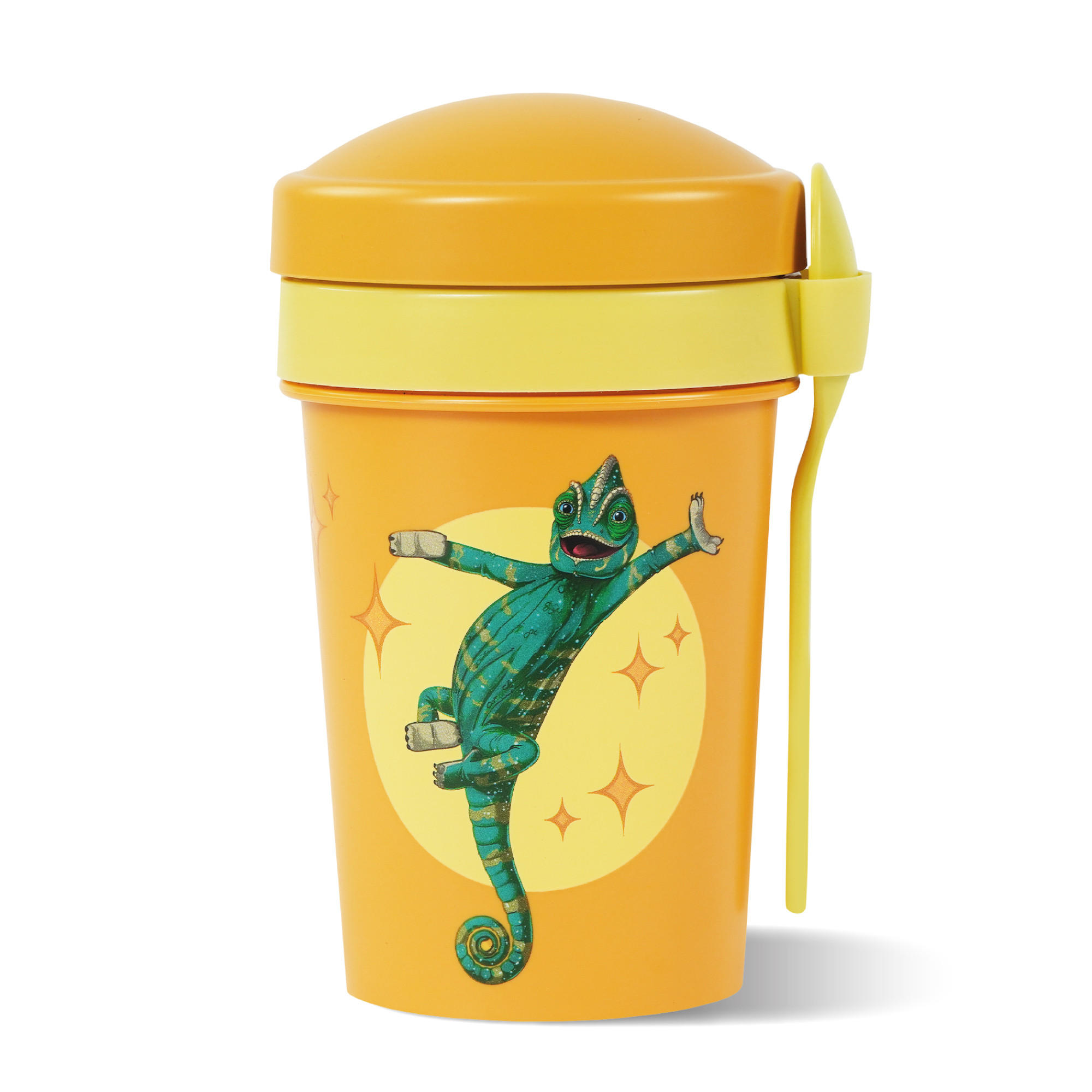 MÜSLIBECHER To Go 540 ml rPET - Gelb, Kunststoff (11.3/11/16cm) - Stoneline
