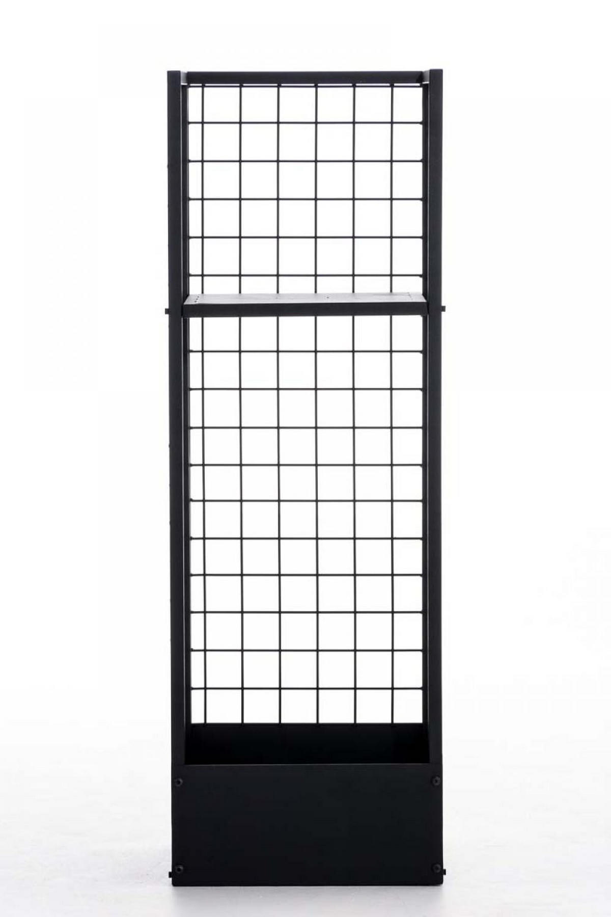 KAMINHOLZREGAL 40/40/120 cm Metall schwarz - Schwarz, Metall (40/120/40cm) - CLP