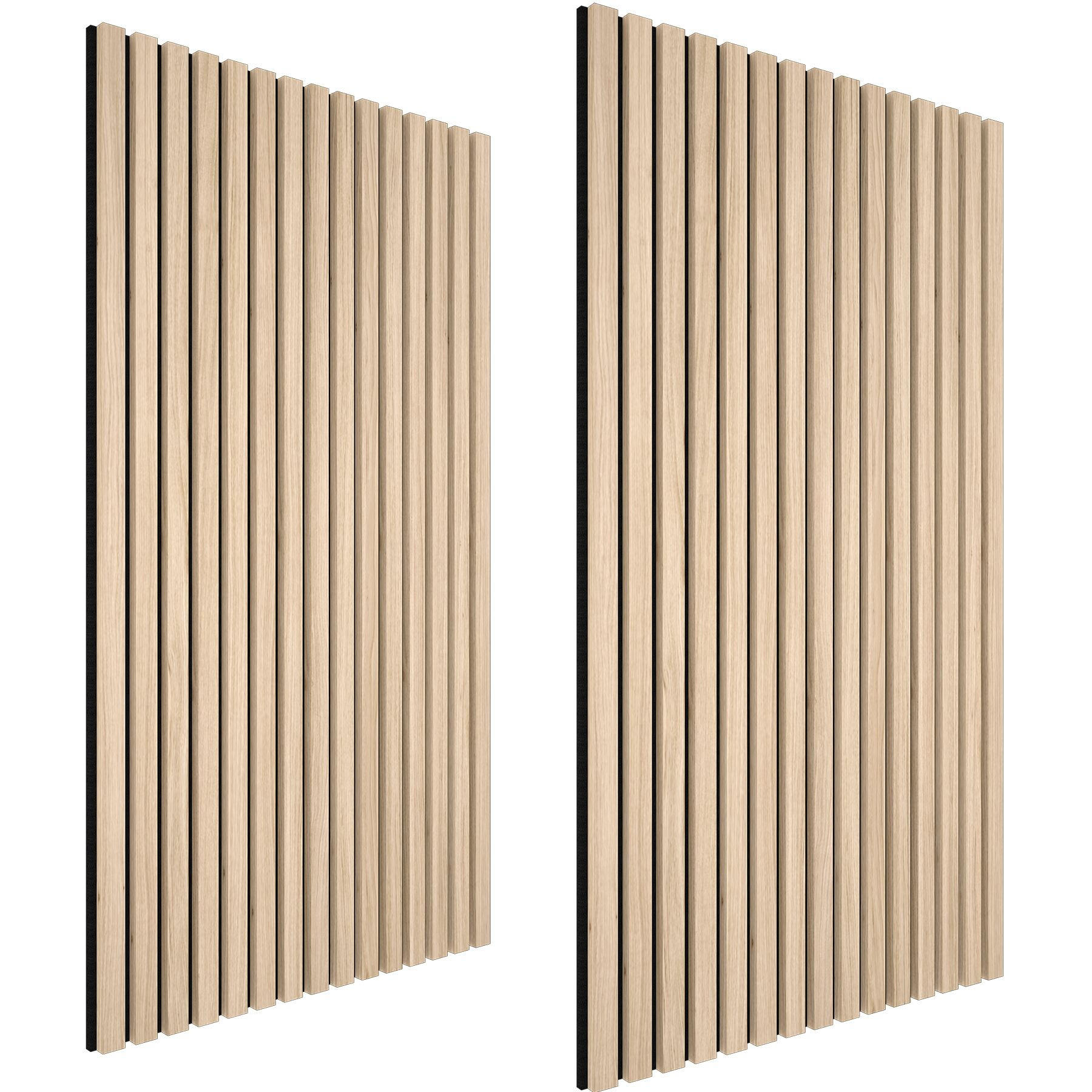 AKUSTIKPANEELE Sonic Wall, je 60 x 120 x 2,1 cm, Größe flexibel anpassbar, Eiche hell - Eichefarben, Holz (60/2.1/120cm) - tectake