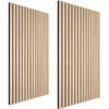 AKUSTIKPANEELE 2er Set Sonic Wall II, Schallabsorber Holzoptik, Größe flexibel anpassbar, eiche hell - Hellbraun, Holz (50/1.8/110cm) - tectake