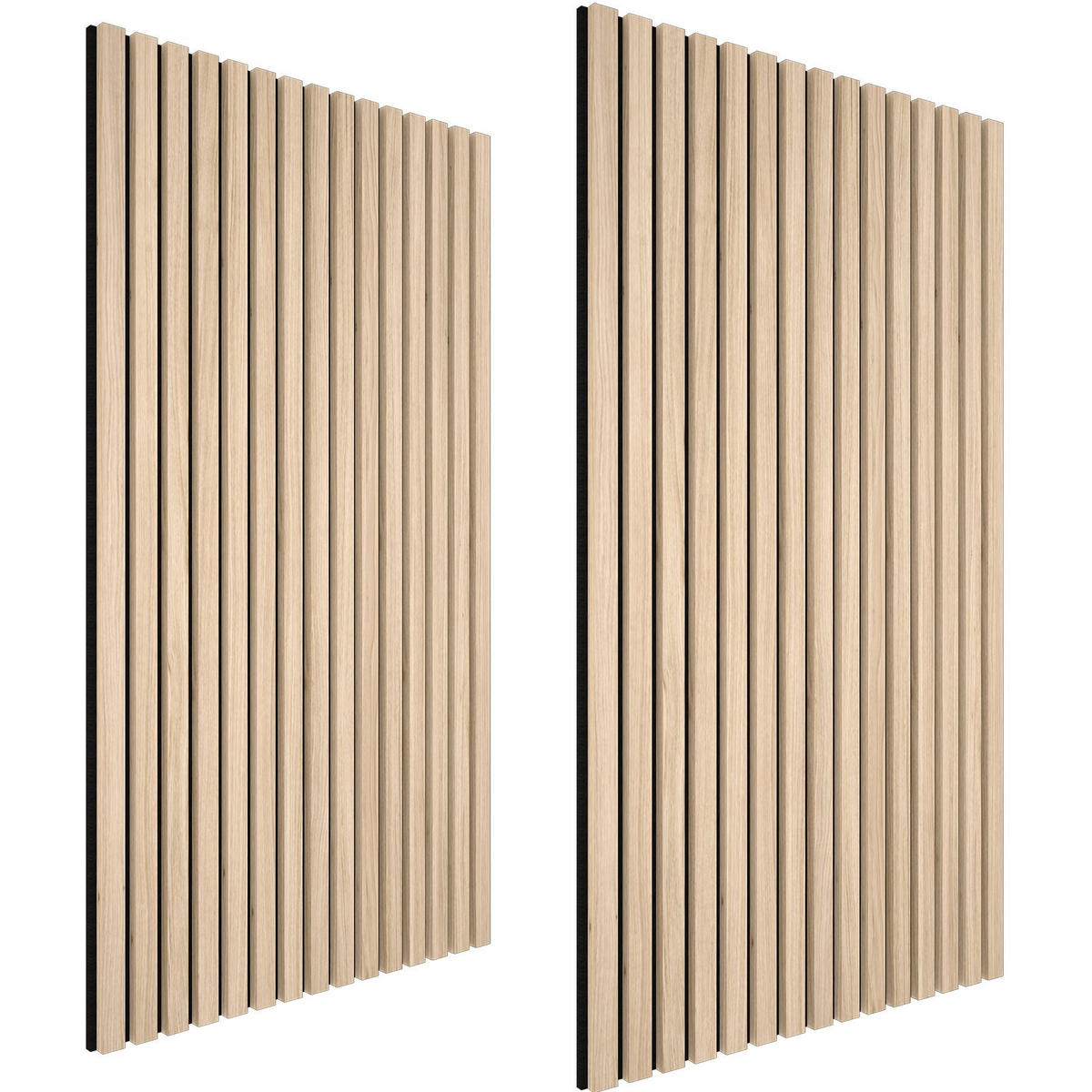 AKUSTIKPANEELE Sonic Wall, je 60 x 120 x 2,1 cm, Größe flexibel anpassbar, Eiche hell - Eichefarben, Holz (60/2.1/120cm) - tectake