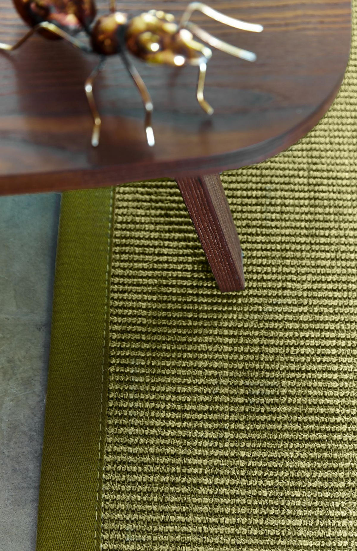 TEPPICH Sisal Manaus heu/kiwi Rund 300cm - Grün, Textil (300/300cm) - Astra