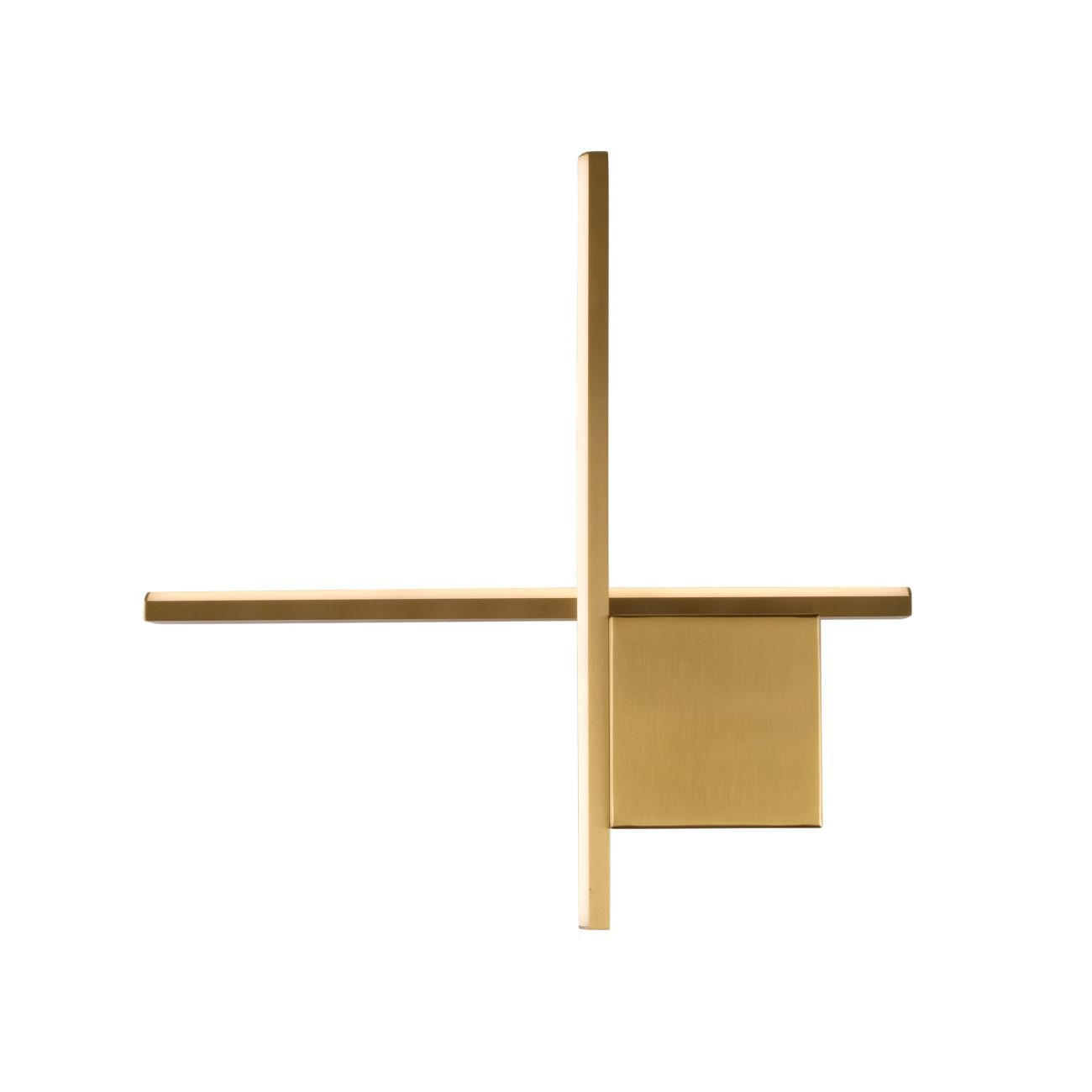 WANDLEUCHTE Fabio, Messing, 30cm - Goldfarben, Metall (30/30/30cm) - KOSILUM