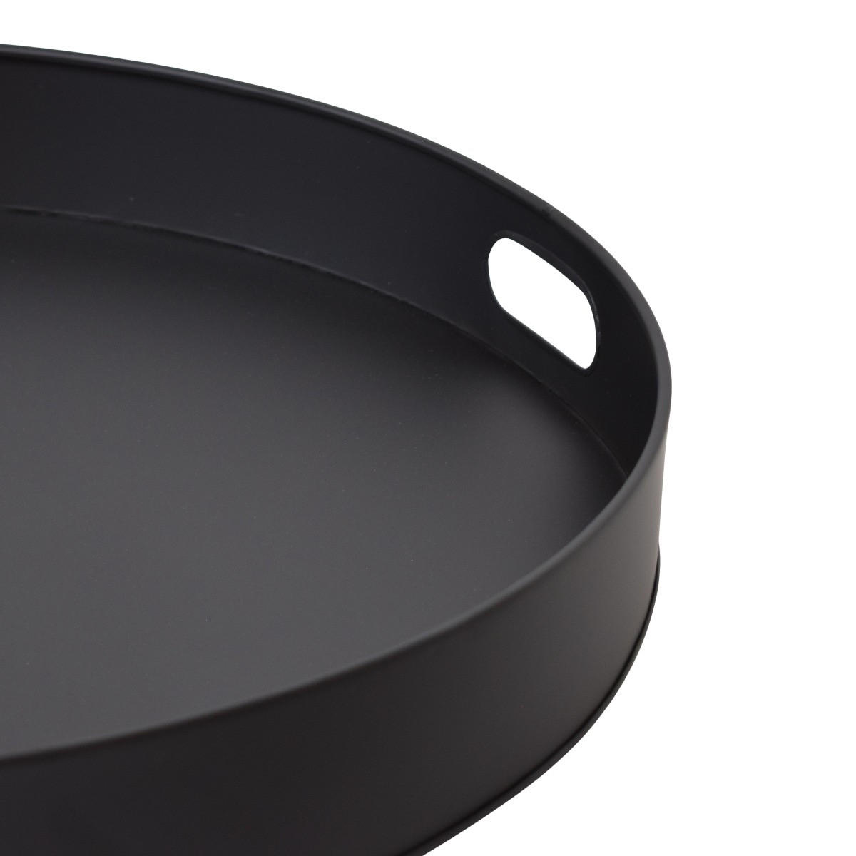 TABLETT Eggy Schwarz - Schwarz, Metall (40/7/40cm) - LOFT42
