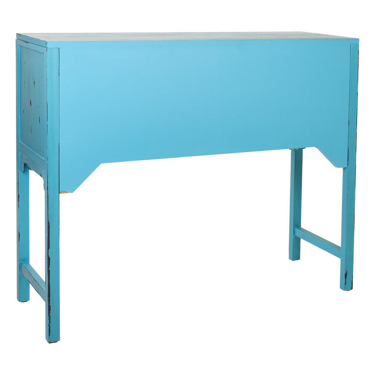 KONSOLE aus Holz 120x40x102 cm - Blau, Holz (40/120/102cm) - Wanderlust