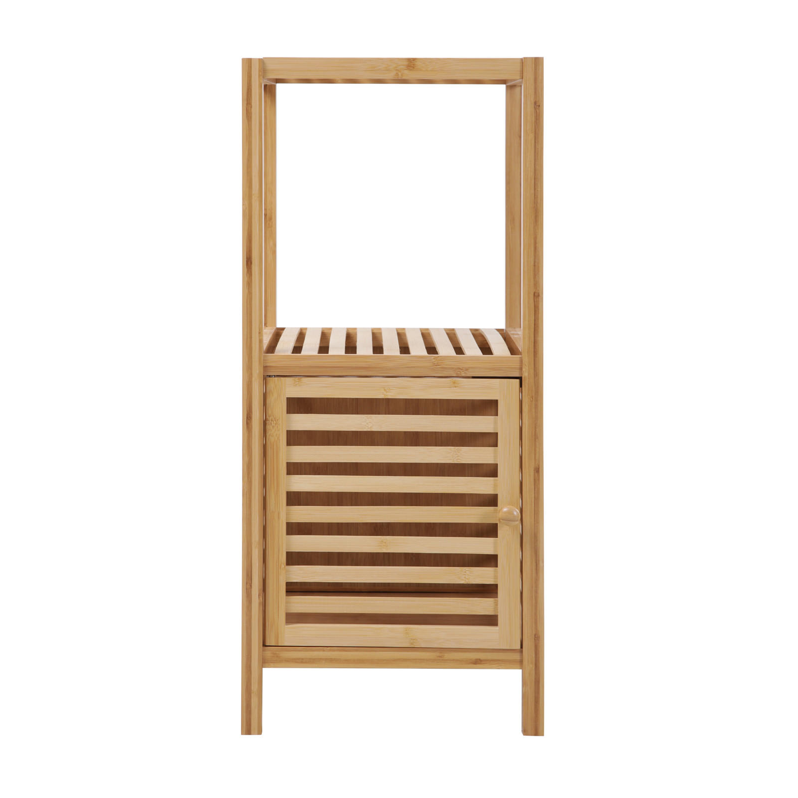 Thumbnail - Svita Badregal, Beige, Holz, 35x80x35 cm, Badezimmer, Badezimmerregale, Badregale