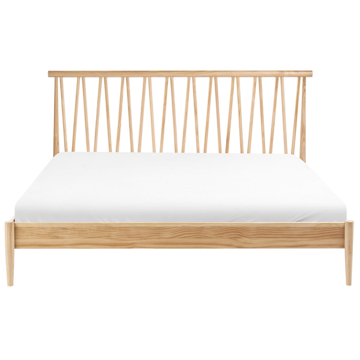 BETT mit Lattenrost 180/200 Kiefernholz Hellbraun Urdos - Hellbraun, Holz (180/200cm) - Beliani