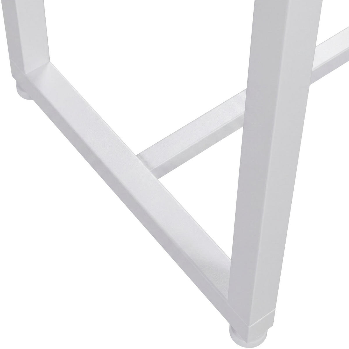 HANDTUCHHALTER eckig 40/25/90 cm Metall Weiß - Weiß, Metall (40/90/25cm) - CLP