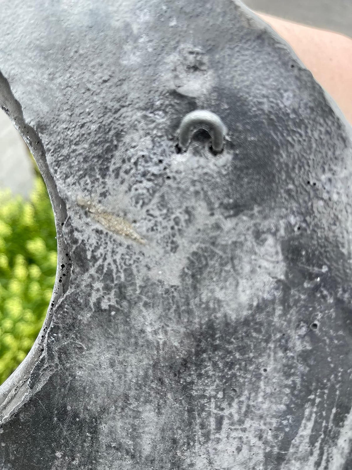 STEINFIGUR Wandrelief Mond La Luna frostfest massiver Steinguss - Grau, Stein (25/2/31cm) - stoneandstyle