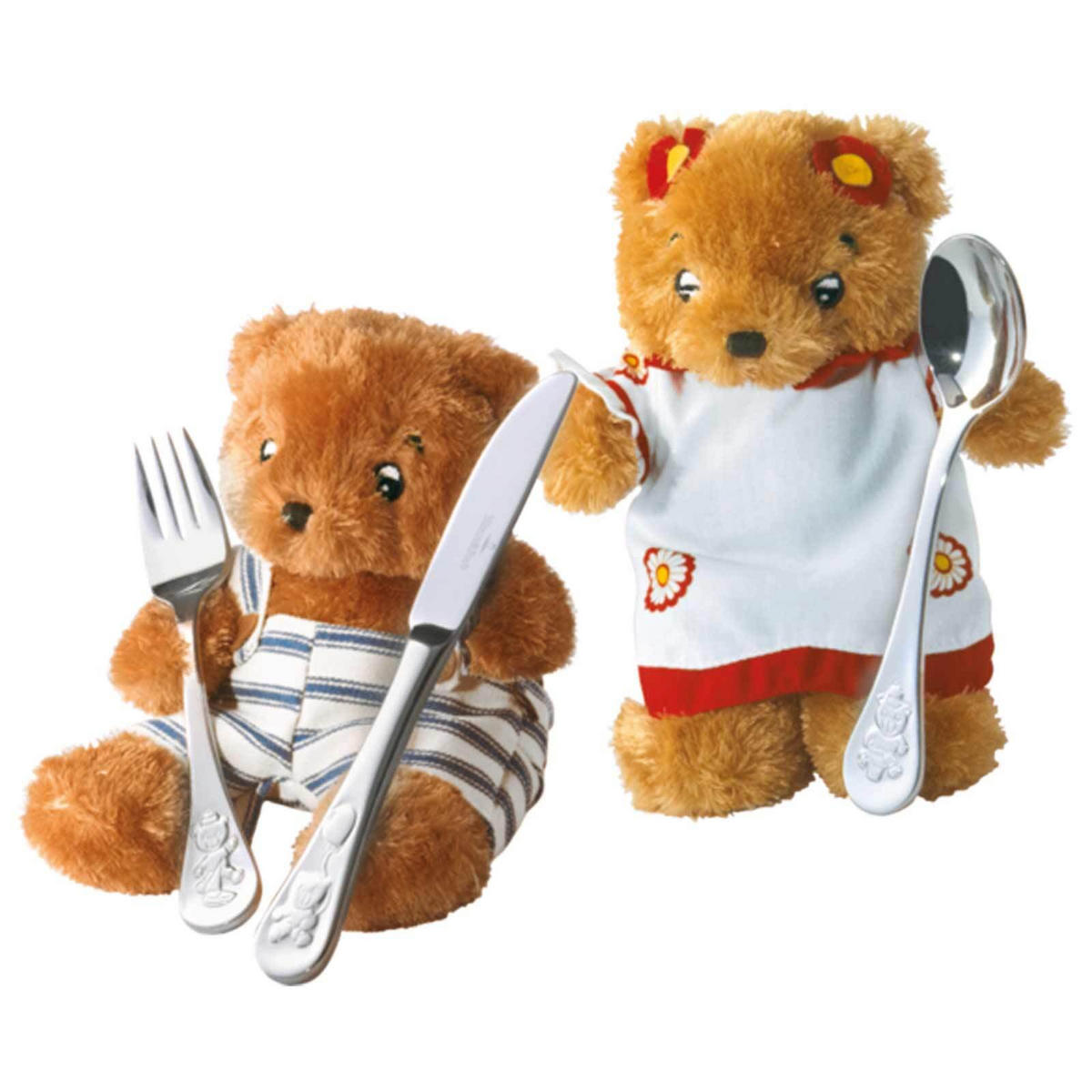 KINDERBESTECK Teddy silber 4er Set - Silberfarben, Metall - Villeroy & Boch