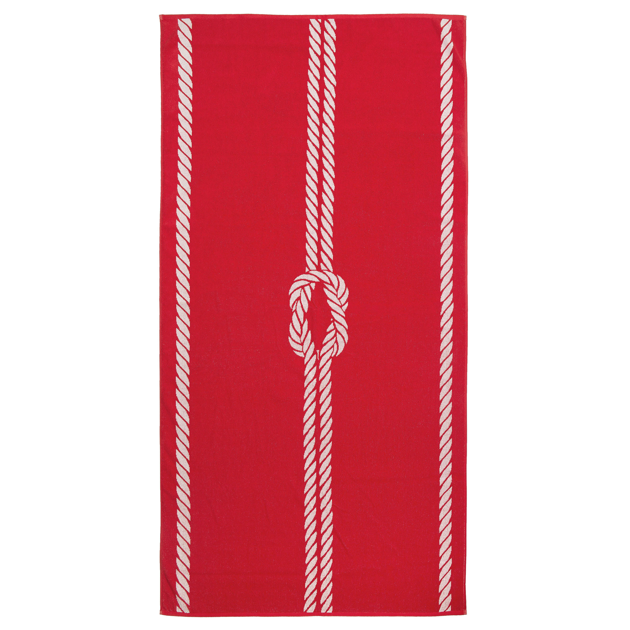 STRANDTUCH, 100x200 cm, 100% Baumwolle, Rot - Rot, Textil (100/200cm) - Zollner