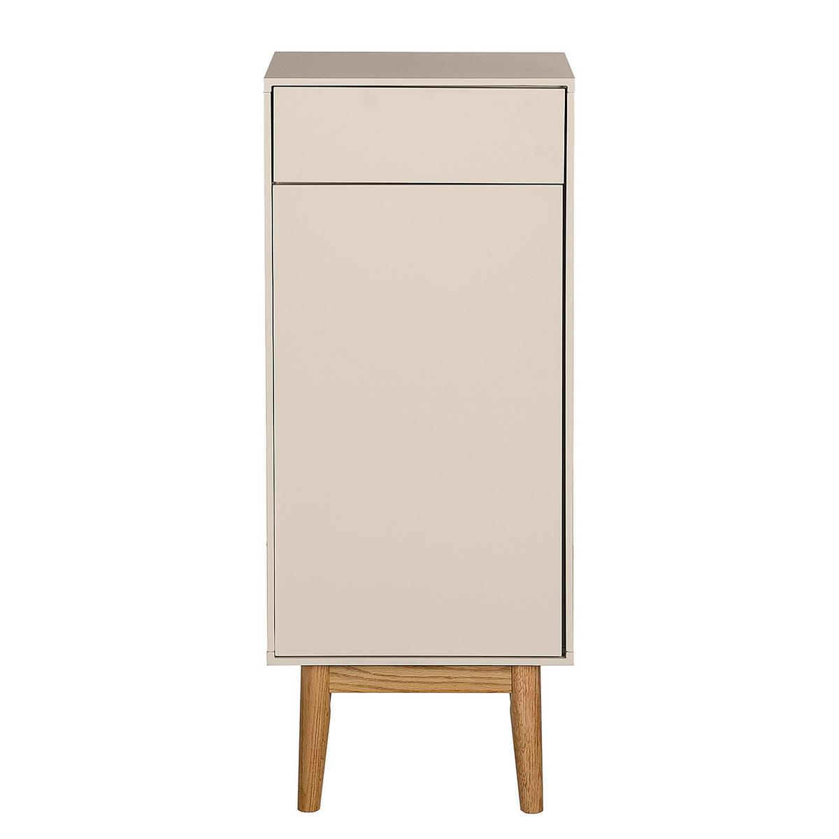 UNTERSCHRANK - Holzwerkstoff / Teilmassivholz - Taupe, Holz/Holzwerkstoff (40/97/32cm) - home24