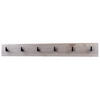 GARDEROBENPANEEL Linea Eiche Nordic - Silbereichenfarben, Holzwerkstoff (110.5/14.5/3.5cm) - Vladon