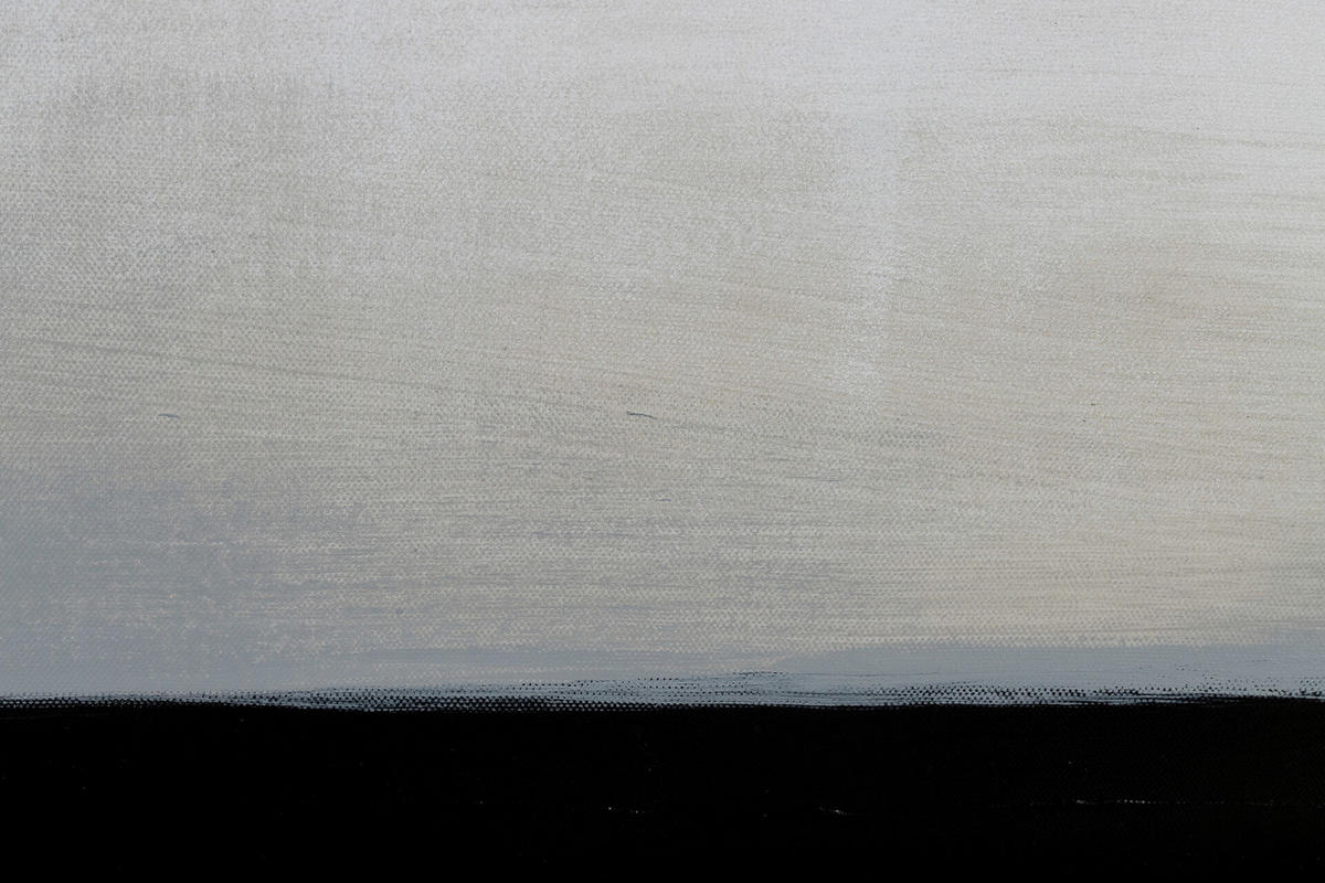 ACRYLBILD HANDGEMALT 75/100 cm - Schwarz, Holz/Textil (1.8/100cm) - KUNSTLOFT