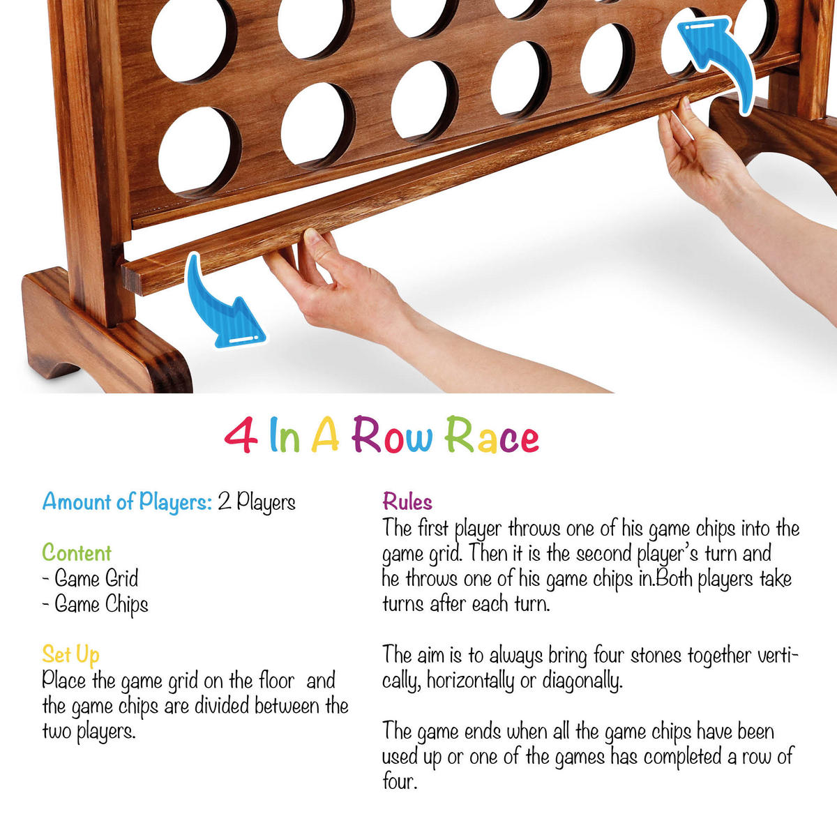GESELLSCHAFTSSPIEL Ace 4 Gewinnt - Dunkelbraun, Holz (100/13cm) - Toyfel