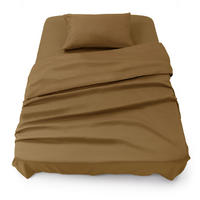 BETTLAKEN 3er Set - Spannbettlaken 90x190x30cm 1X Kissenbezug 50x80cm - Pumpkin Spice - Orange, Textil (90/190cm)
