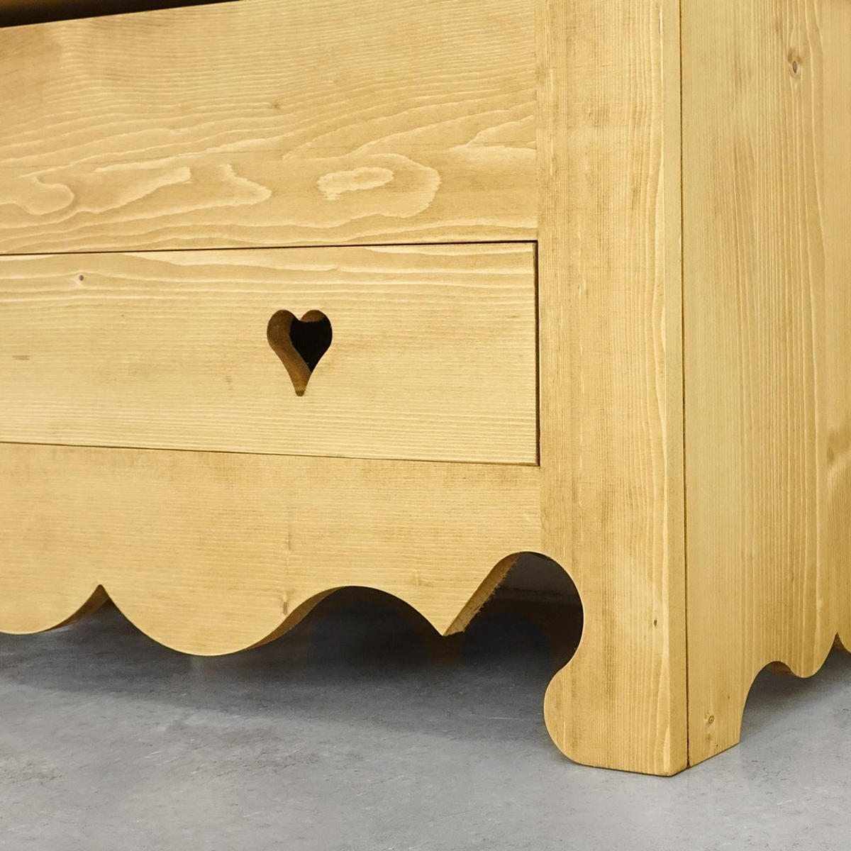 KOMMODE aus Massivholz MEXICANA - Honig, Holz (100/55/50cm) - Seart