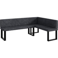 ECKBANK ERIC_U - Dunkelgrau, Textil (142/196cm) - Meblini