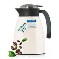 THERMOSKANNE Carla 1L Weiß – Große Isolierkanne 1000 ml - Weiß, Metall (1L) - Blumtal