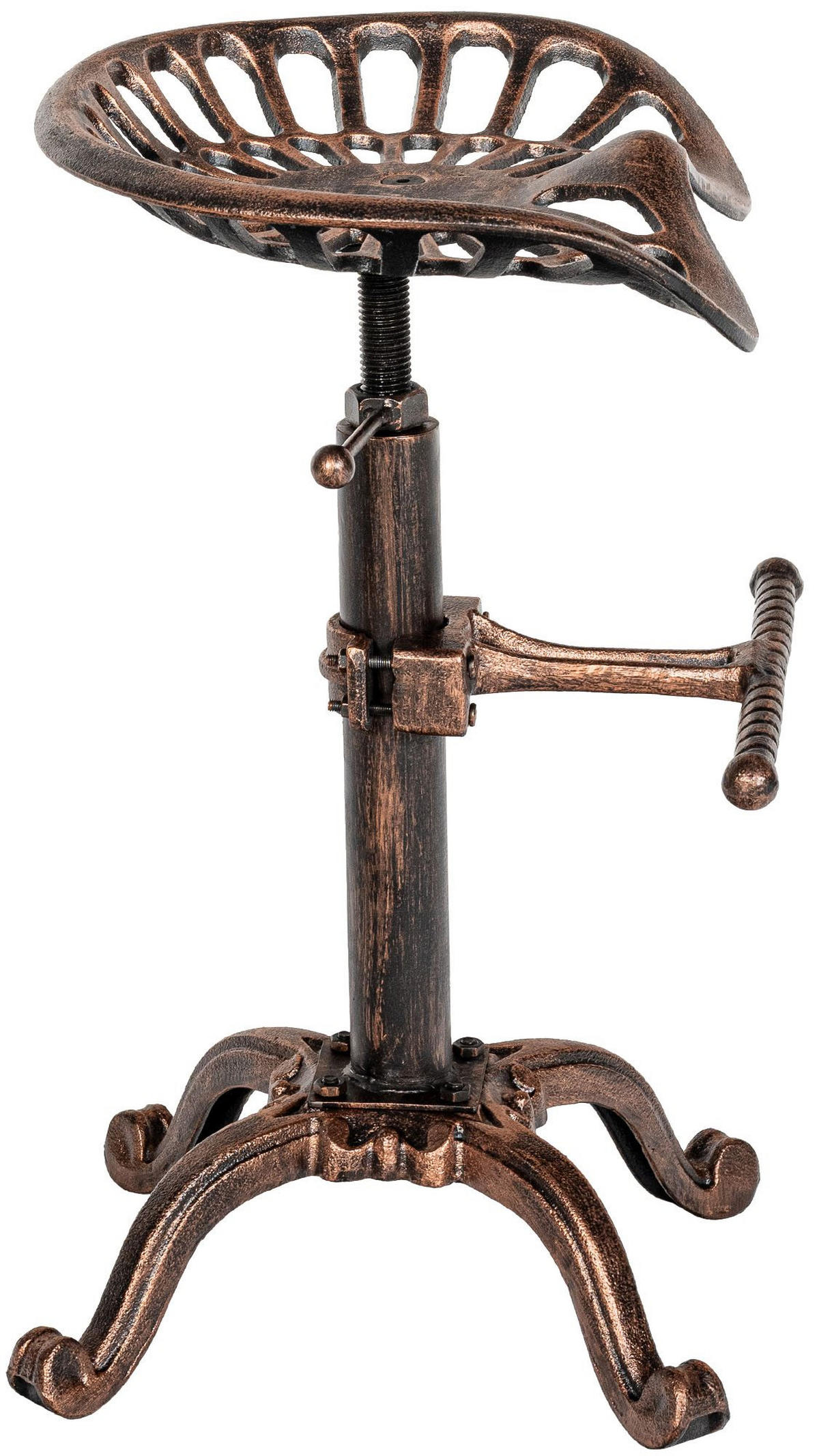 BARHOCKER Metall Bronze - Bronzefarben, Metall (44/56/34cm) - CLP