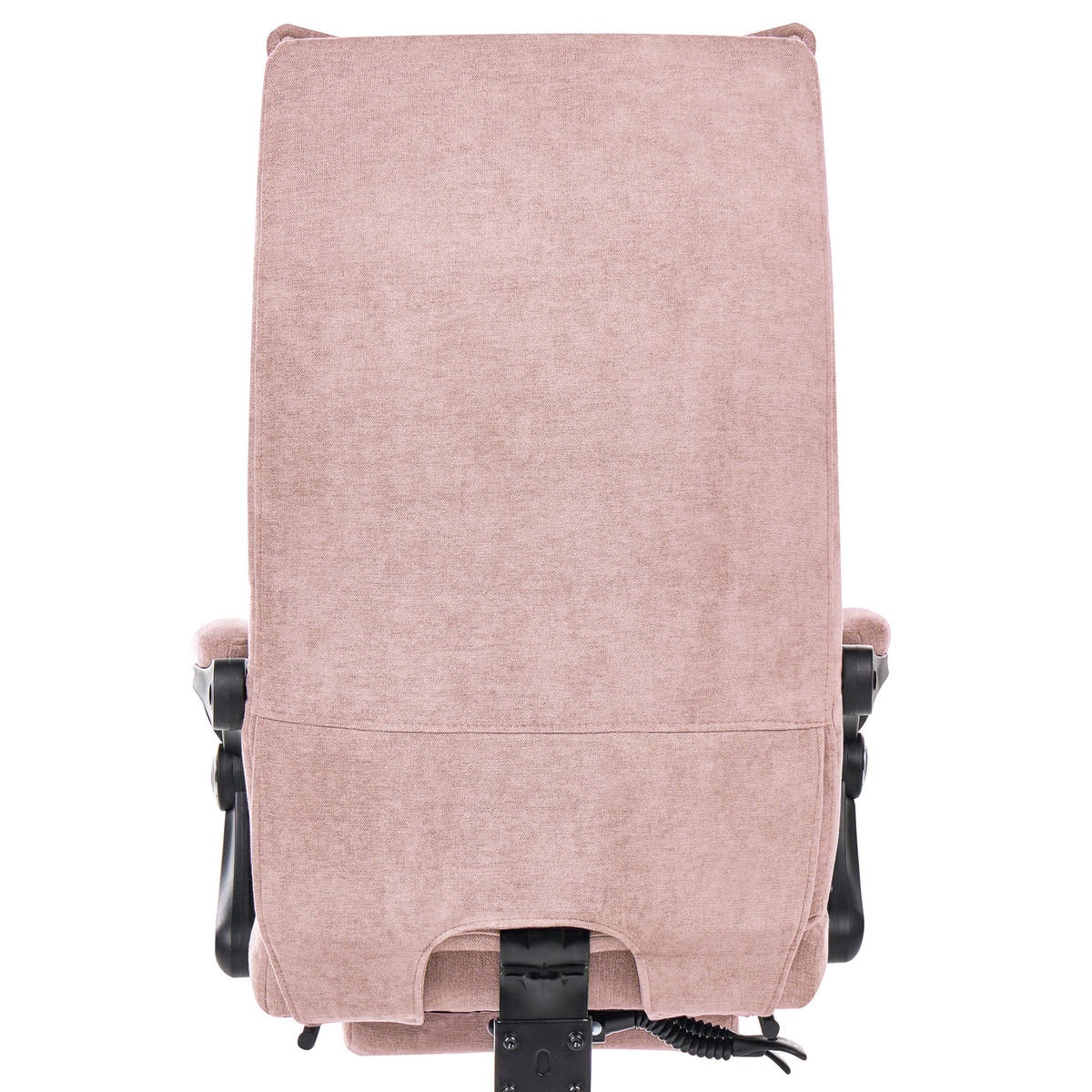CHEFSESSEL Chenillegewebe Pastellrosa Eaton - Pink, Textil (50/114/66cm) - Beliani