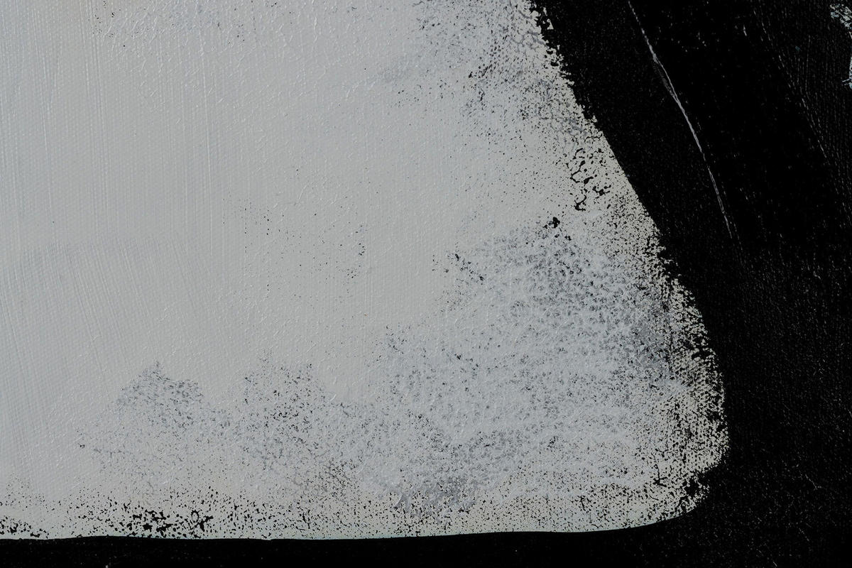 ACRYLBILD HANDGEMALT 75/100 cm - Schwarz, Holz/Textil (1.8/100cm) - KUNSTLOFT