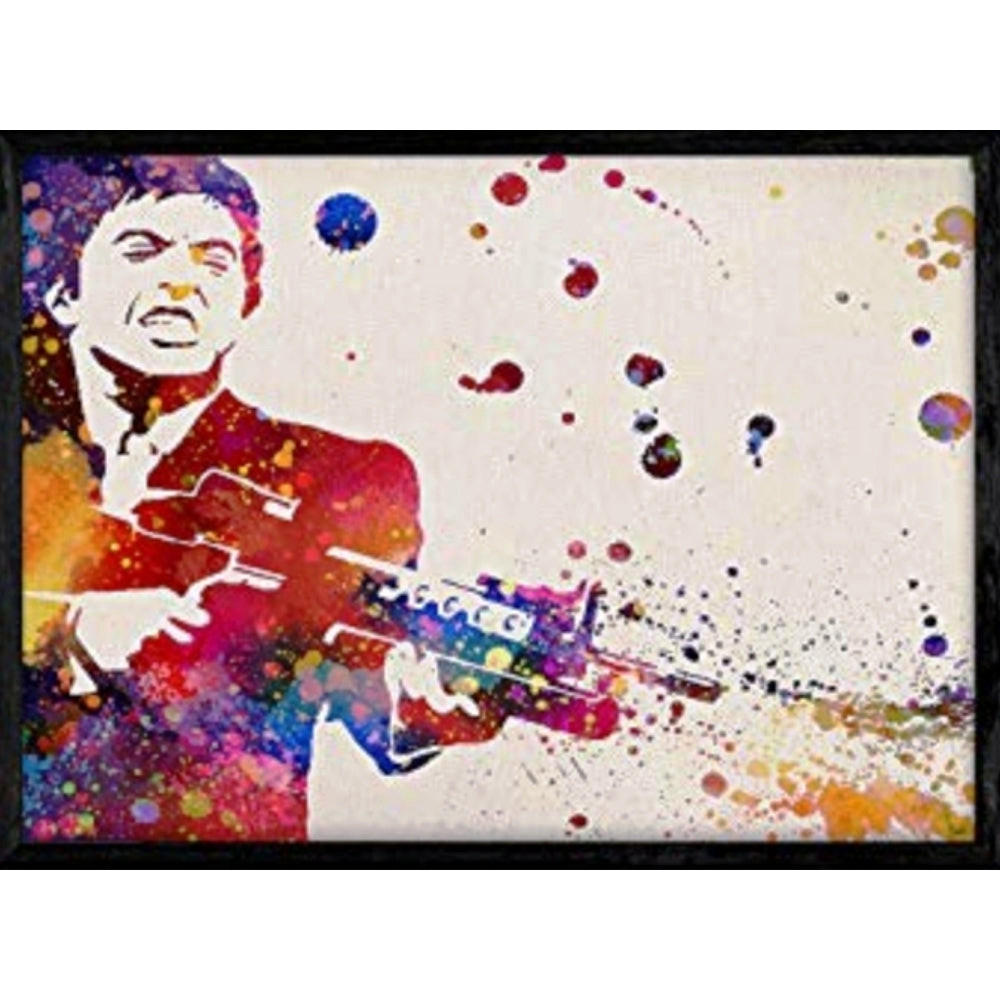 POSTER A4 Schwarzer Rahmen - Schwarz, Papier (29.7/5/21cm) - Nacnic